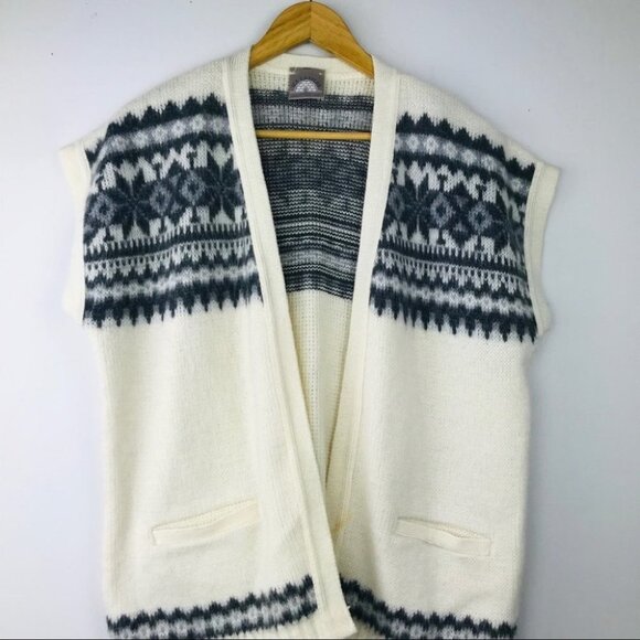 Ice Castles Drops Design  cap sleeve white cardigan size M - Picture 4 of 14